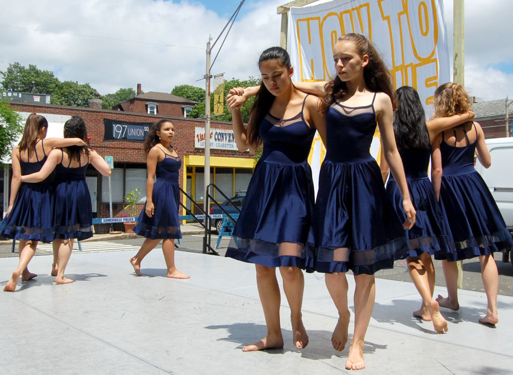 youth from Somerville's Deborah Mason School of Dance perform. (Greg Cook)