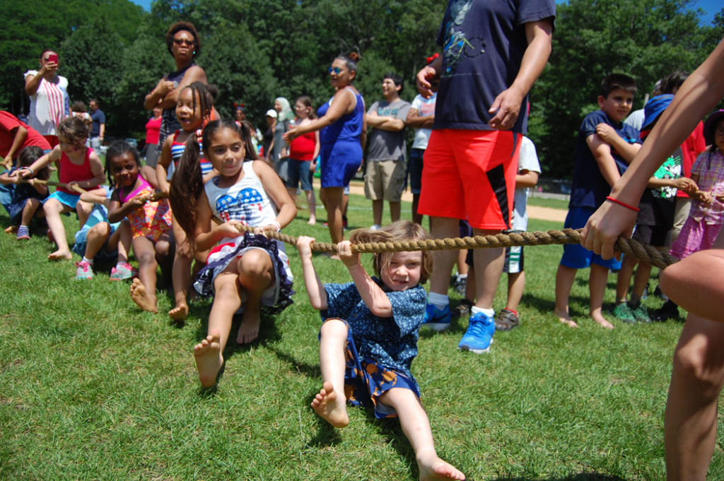 Tug of War at Malden's Ward 5 Independence Day party. (Greg Cook)