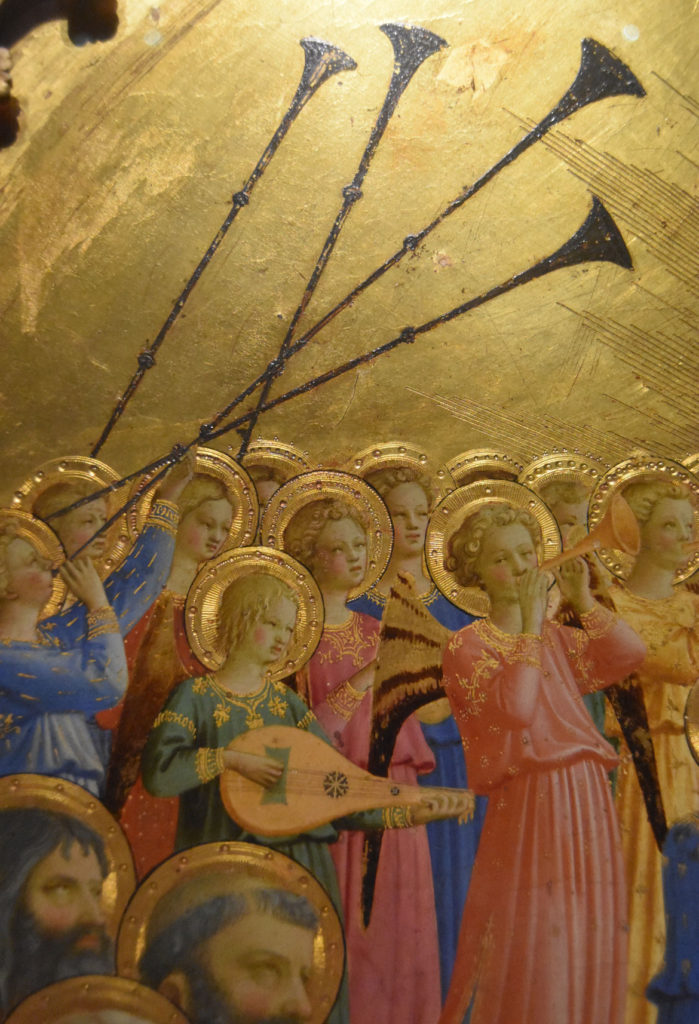 An angel band in Fra Angelico "Paradise," 1431–35. (Greg Cook)