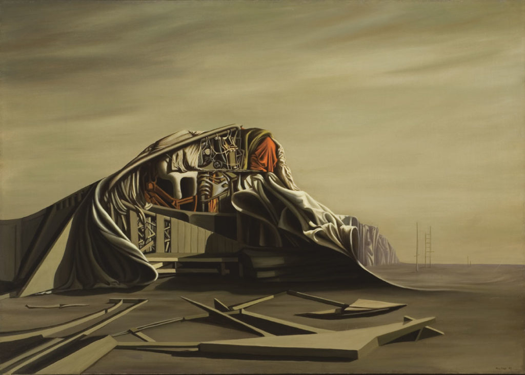 Kay Sage, "The Instant," 1949. Oil on canvas. (Courtesy Williams College Museum of Art)
