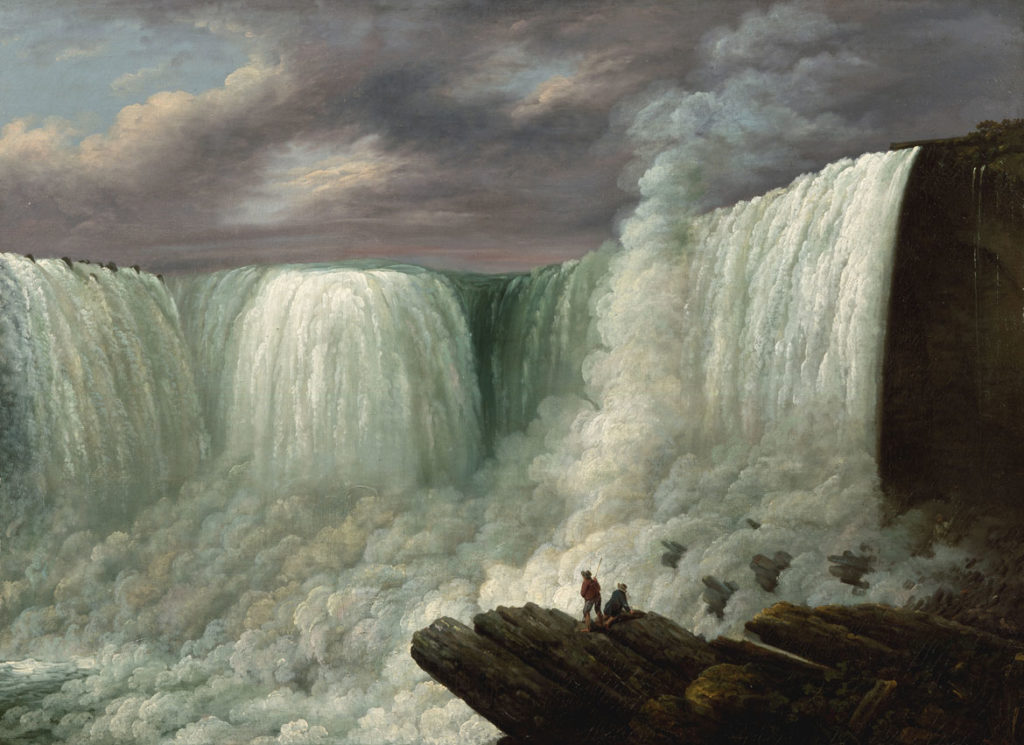 Louisa Davis Minot (1788-1858), "Niagara Falls," 1818, oil on canvas. (Courtesy Worcester Art Museum)