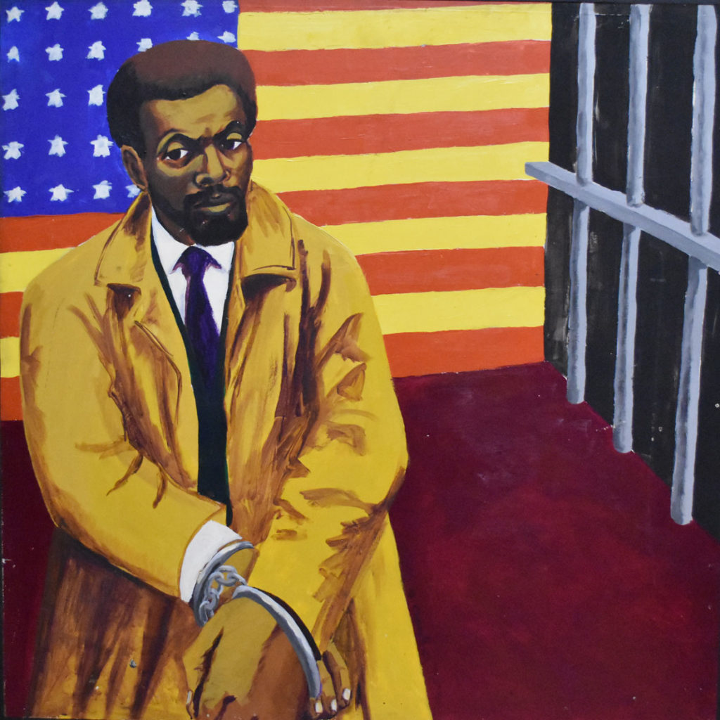 Dana Chandler's “Leroi Jones: Arrested," c. late 1960s/early '70s. (Collection of the Museum of the National Center of Afro-American Artists, Boston)