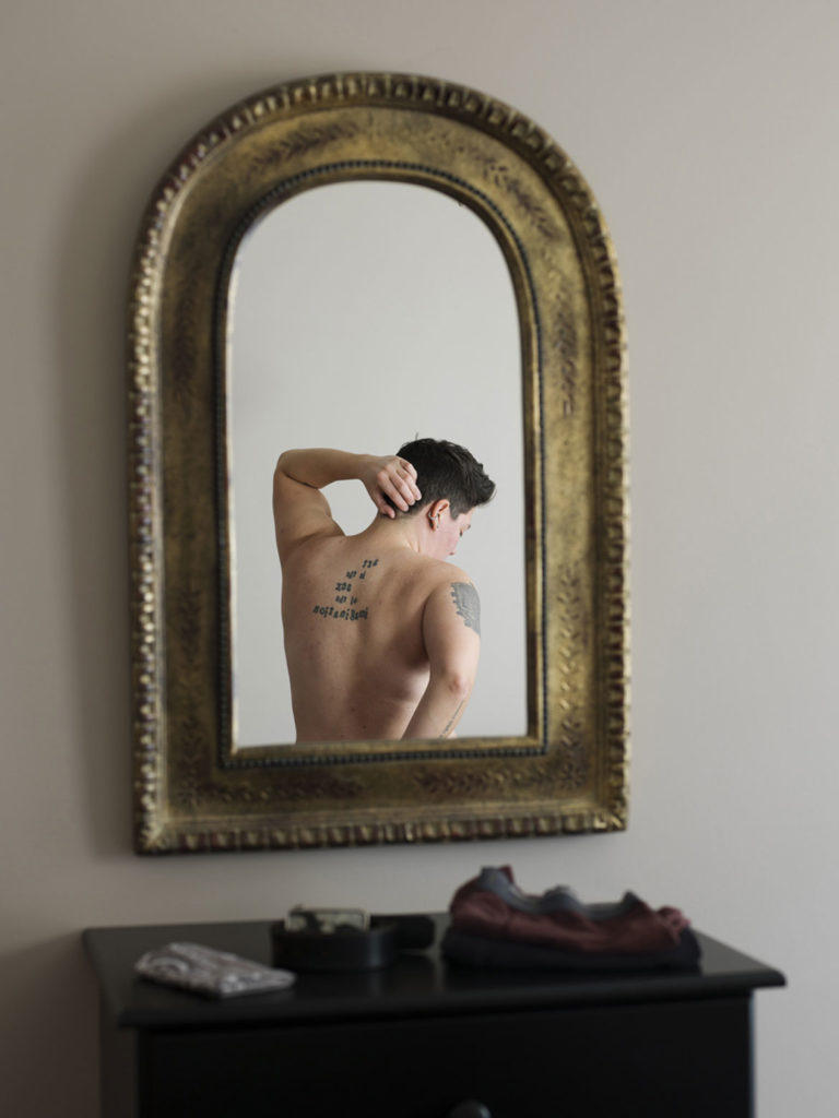 Jess Dugan, “Self-portrait (Boston),” 2013. (Courtesy)