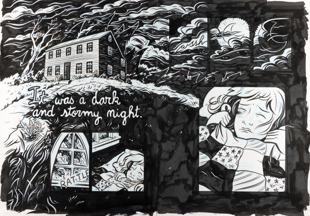Hope Larson, Illustration for “A Wrinkle in Time: The Graphic Novel.” (© 2012 Hope Larson)