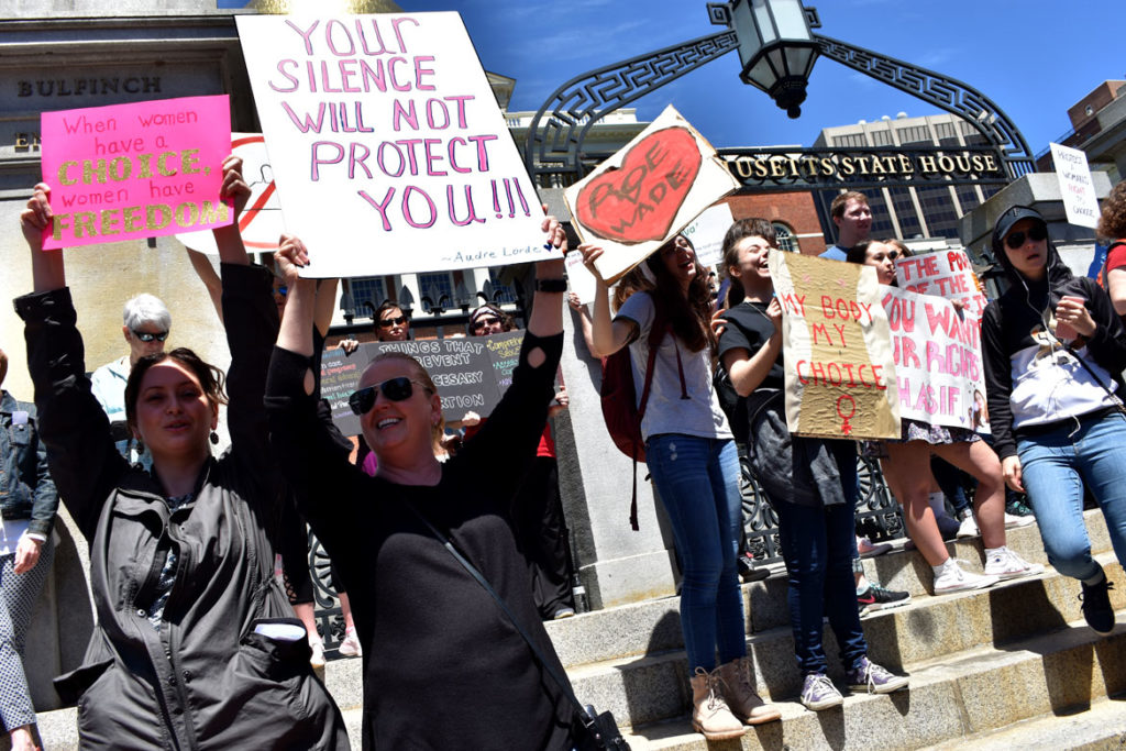"Stop The Abortion Ban" rally at Massachusetts State House, May 21, 2019. (Greg Cook)