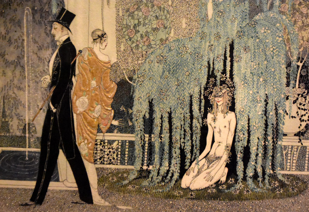 Kay Nielsen, Detail of "A Tale from a Garden, No. 1, He and She and That," 1913. (Courtesy Museum of Fine Arts, Boston)