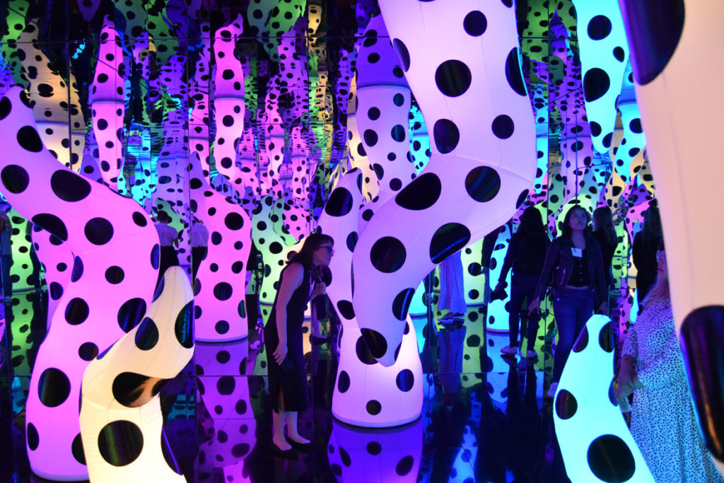 Yayoi Kusama's "Love Is Calling" at Boston's Institute of Contemporary Art, Sept. 17, 2019. (Greg Cook)