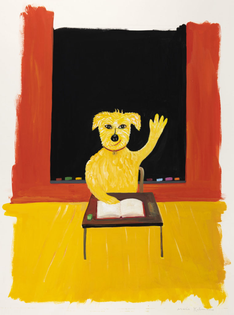 Maira Kalman, Illustration for "Smartypants (Pete in School)" (G. P. Putnam’s Sons). Courtesy of Julie Saul Projects, New York. © 2003 Maira Kalman.
