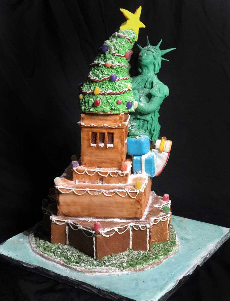 Array Architects' "Liberty & Christmas for All" in Gingerbread Design Competition and Exhibition, Boston Society of Architects Space, Dec. 17, 2019. (Courtesy)