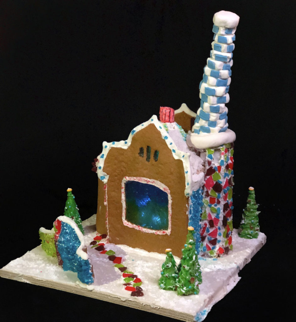 PM Group's "Park Guell, Barcelona" in Gingerbread Design Competition and Exhibition, Boston Society of Architects Space, Dec. 17, 2019. (Courtesy)