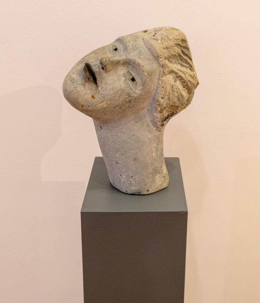 Joseph Wheelwright, "Helena," 2015, carved granite. (Gallery Kayafas, Boston)