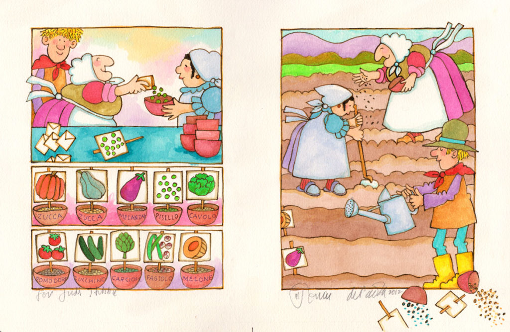 Tomie DePaola, "Strega Nona's Harvest." (Courtesy R. Michelson Galleries, Northampton, Mass.)