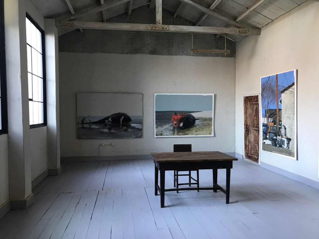 Shelter In Place Gallery exhibition of Andrew Haines, March 2020. (Courtesy Eben Haines)