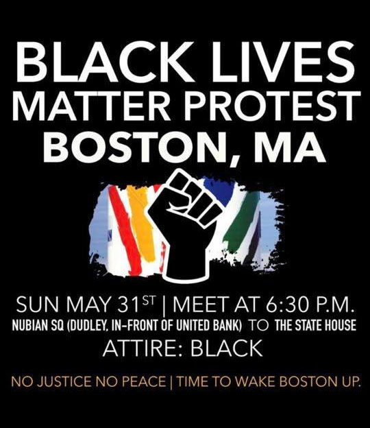 Black Lives Matter Protest in Boston, May 31, 2020