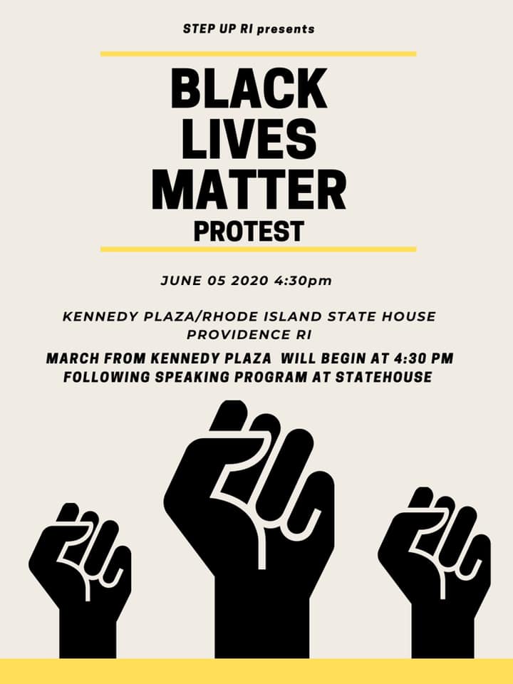Black Lives Matter Protest in Providence, June 5, 2020.