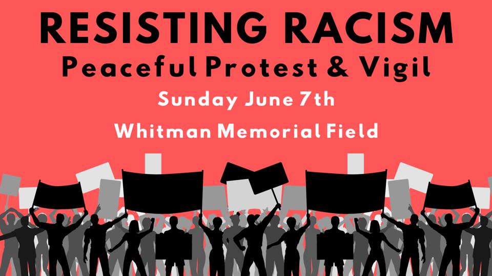 Peaceful Protest & Vigil at Whitman, Massachusetts, June 7, 2020.