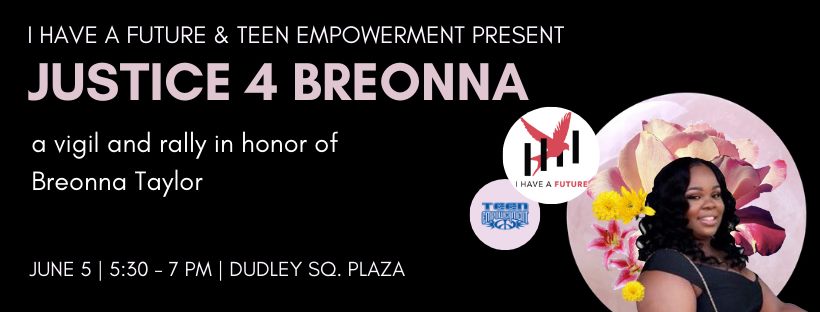 Rally and Vigil for Breonna Taylor at Nubian Square Plaza, Boston, June 5, 2020.