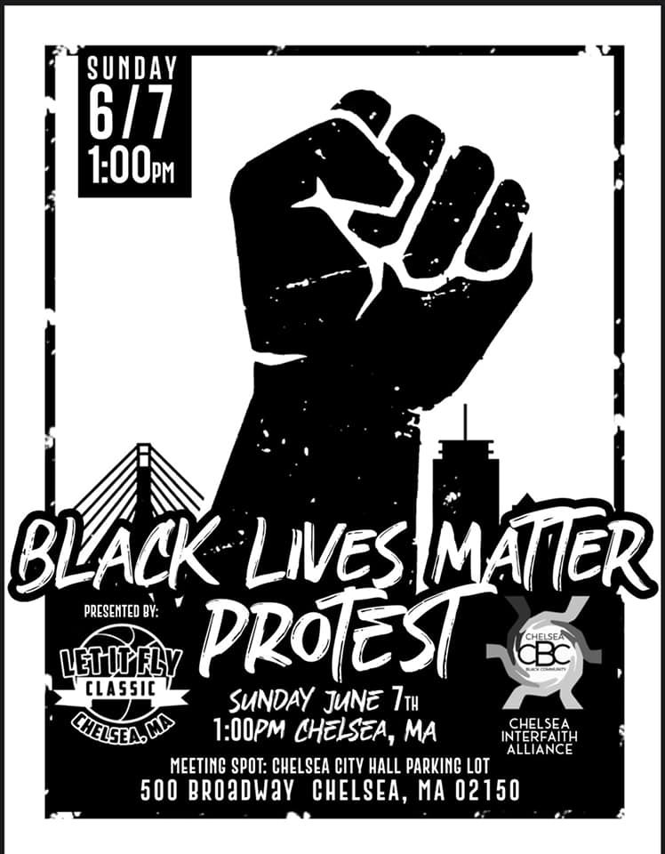 Black Lives Matter Protest at Chelsea City Hall, June 7, 2020.