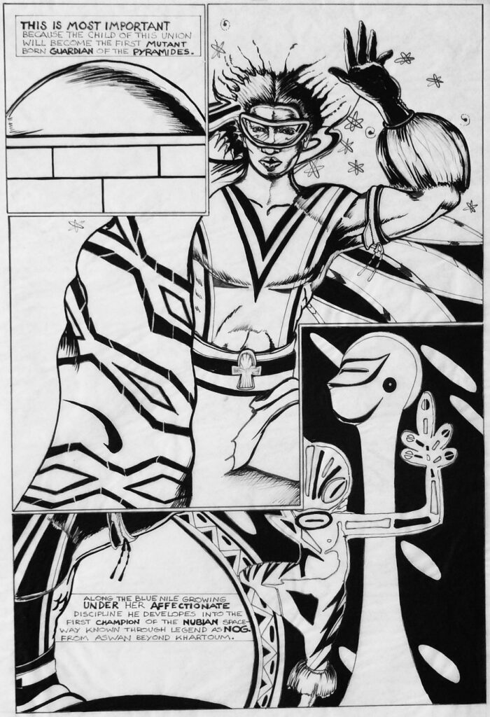 Turtel Onli, "Nog" comic book page, 1980. (© 1981 Turtel Onli Courtesy of the artist)