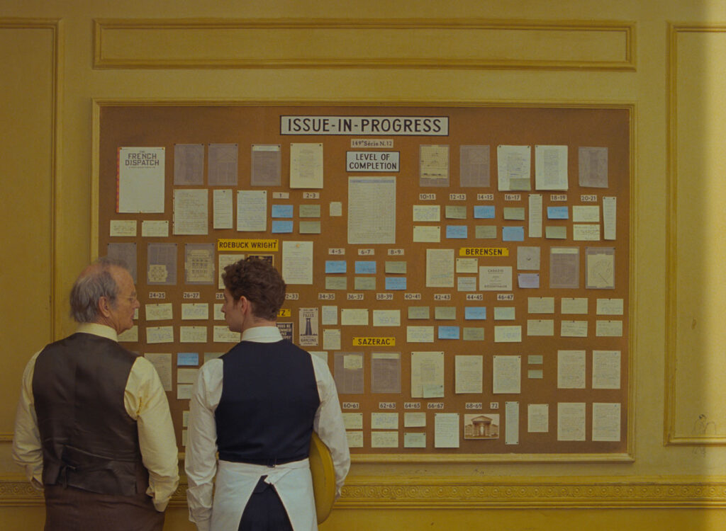 "The French Dispatch," directed by Wes Anderson, in theaters 2021. (Searchlight Pictures)