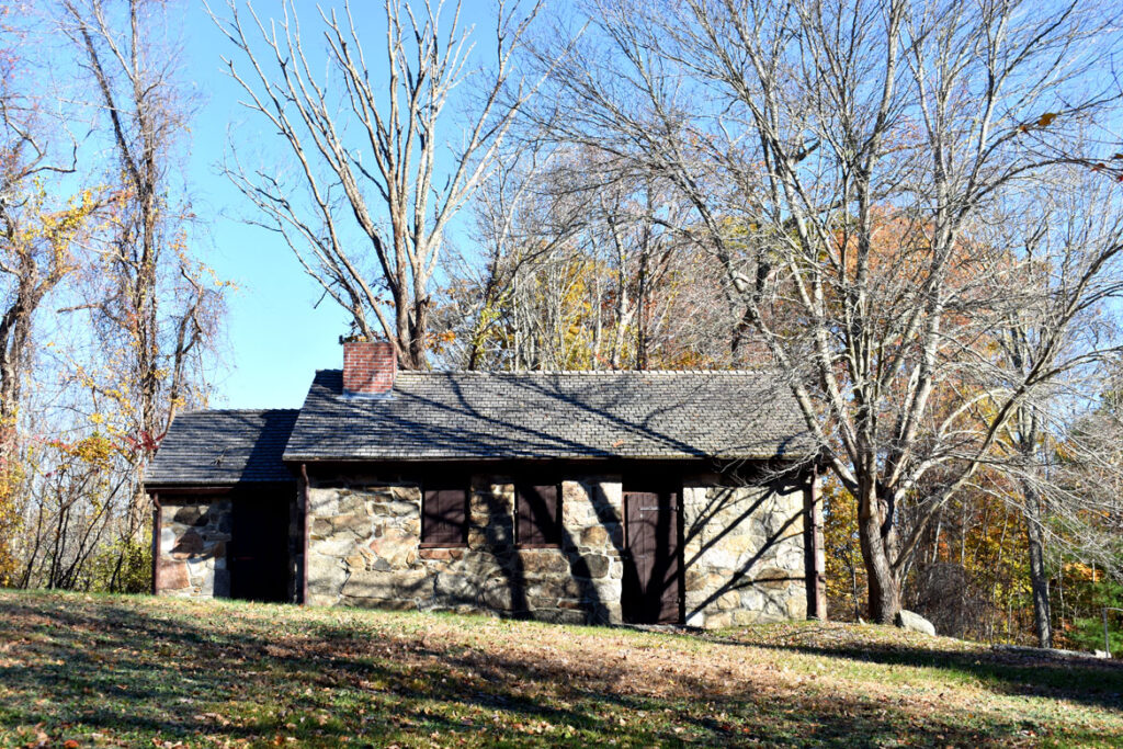 James Babson Museum along Route 127 in Rockport at the edge of the Dogtown woods, Nov. 6, 2021. (©Greg Cook photo)