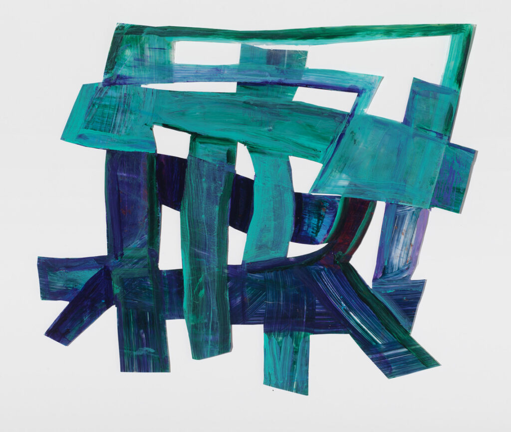 Ellen Rich, "See Through Grid," 2022, Acrylic on duralar.