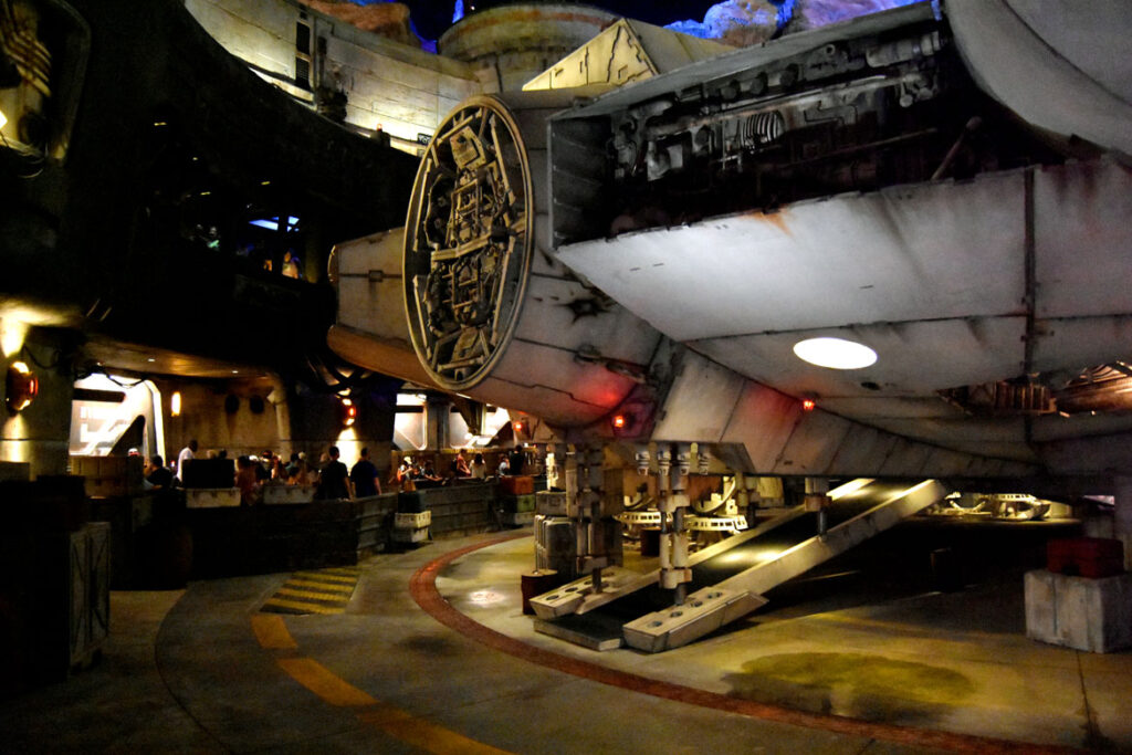 "Star Wars: Galaxy's Edge" at Disney's Hollywood Studios, Florida, 2020. (©Greg Cook photo)