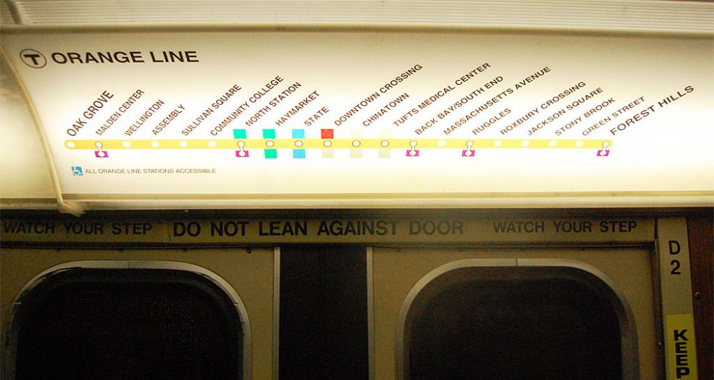 MBTA Orange Line map. (Greg Cook)