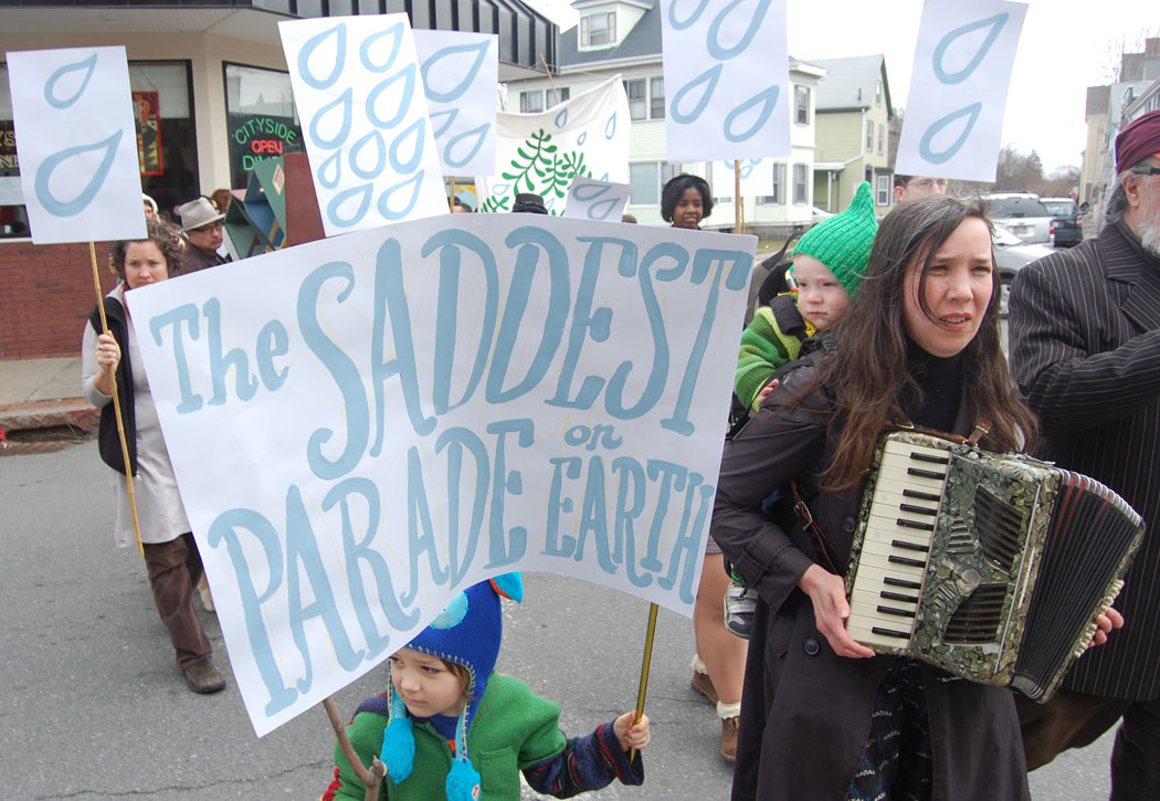 The Saddest Parade on Earth. Beverly, Massachusetts, version. March 29, 2014. (Greg Cook)