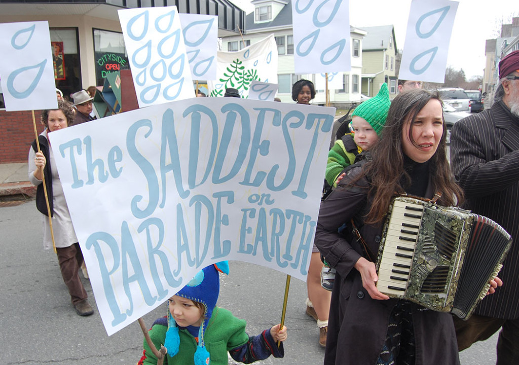 The Saddest Parade on Earth in Beverly, Mass., March 29, 2014. (Greg Cook)