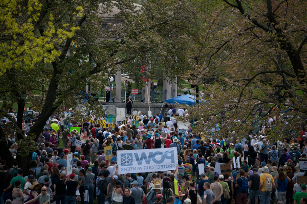 The "Boston People's Climate Mobilization" at Boston Common, April 29, 2017. (Greg Cook)