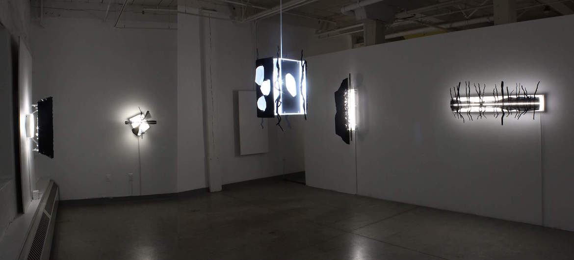 Paul Myoda's exhibition “41°52'40.0"N 71°44'37.0"W" at Yellow Peril Gallery, Providence. (Courtesy)