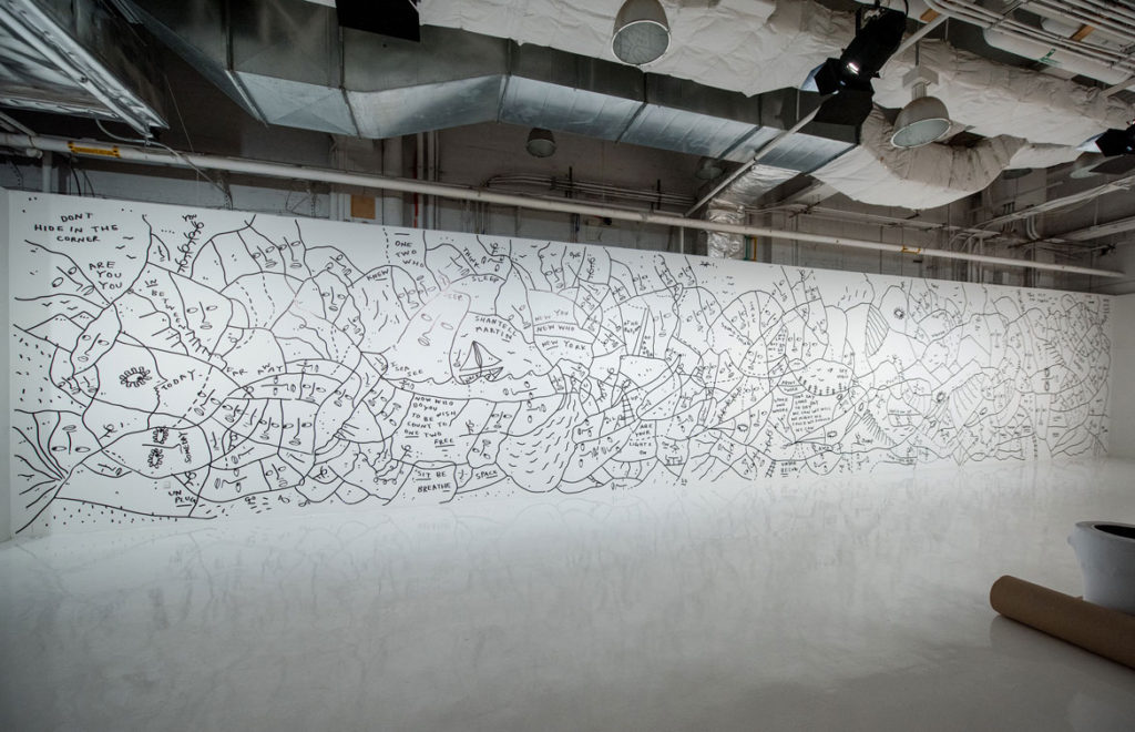 Shantell Martin wall drawing. (Courtesy of the artist)