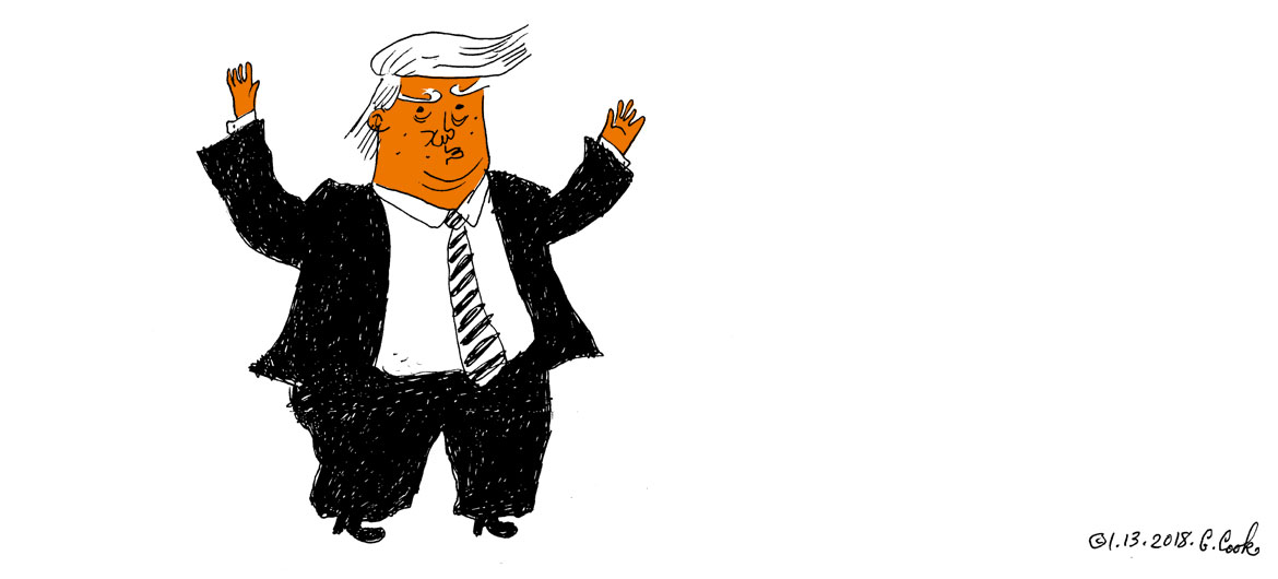 Trump. (Illustration by Greg Cook)