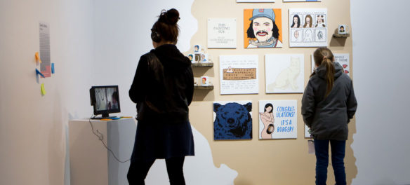 Chicago prankster artist Derek Erdman's work on view in “Culture Hustlers" at the Boston Center for the Arts. (Melissa Blackall)