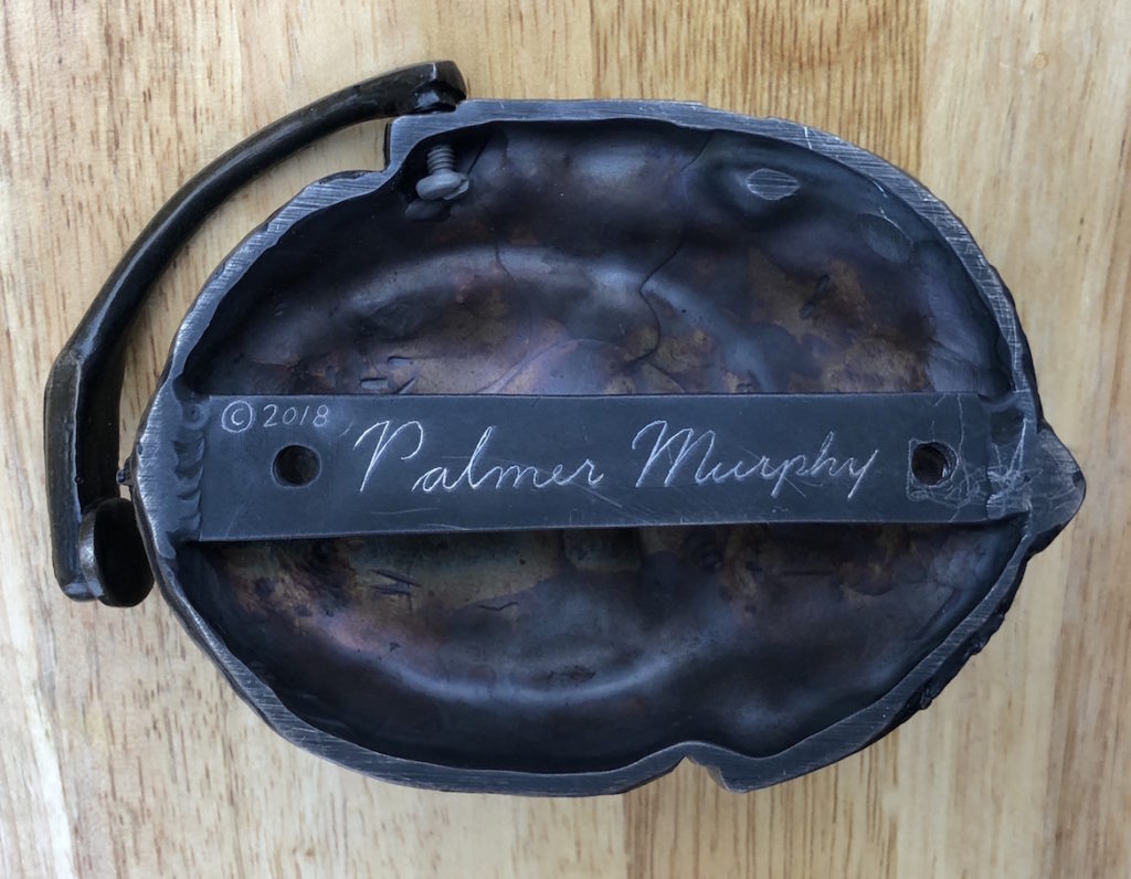 Palmer Murphy's Bill Belichick door knocker. (Courtesy of the artist)