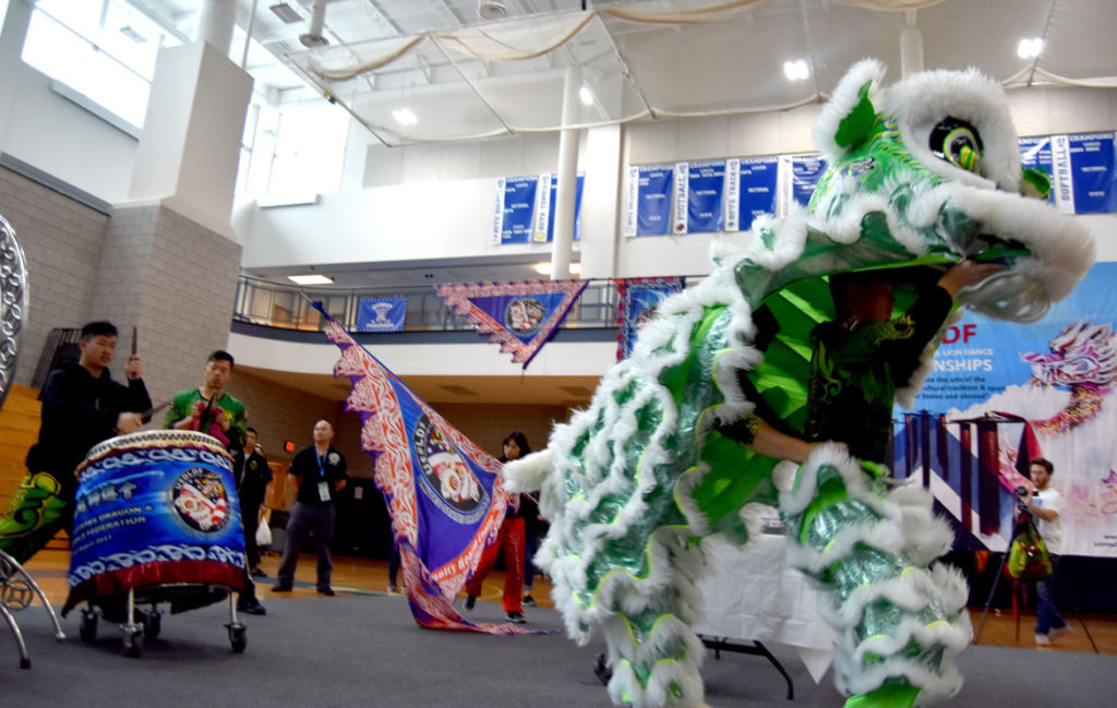 USDLDF Dragon and Lion Dance National Championships at Quincy High School Gymnasium, May 27, 2018. (Greg Cook)
