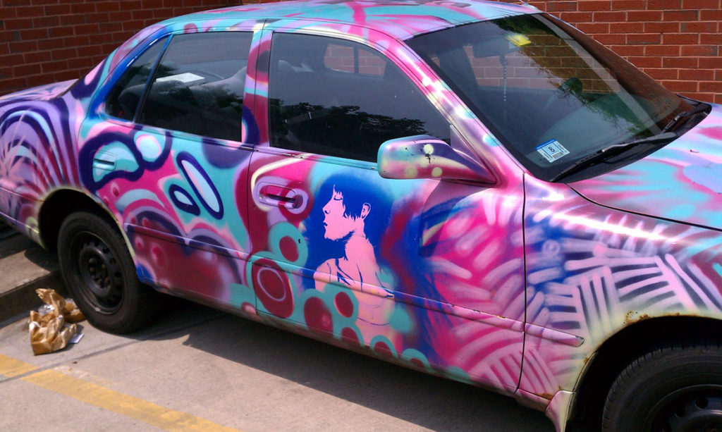 Mark Alston-Follansbee's art car.