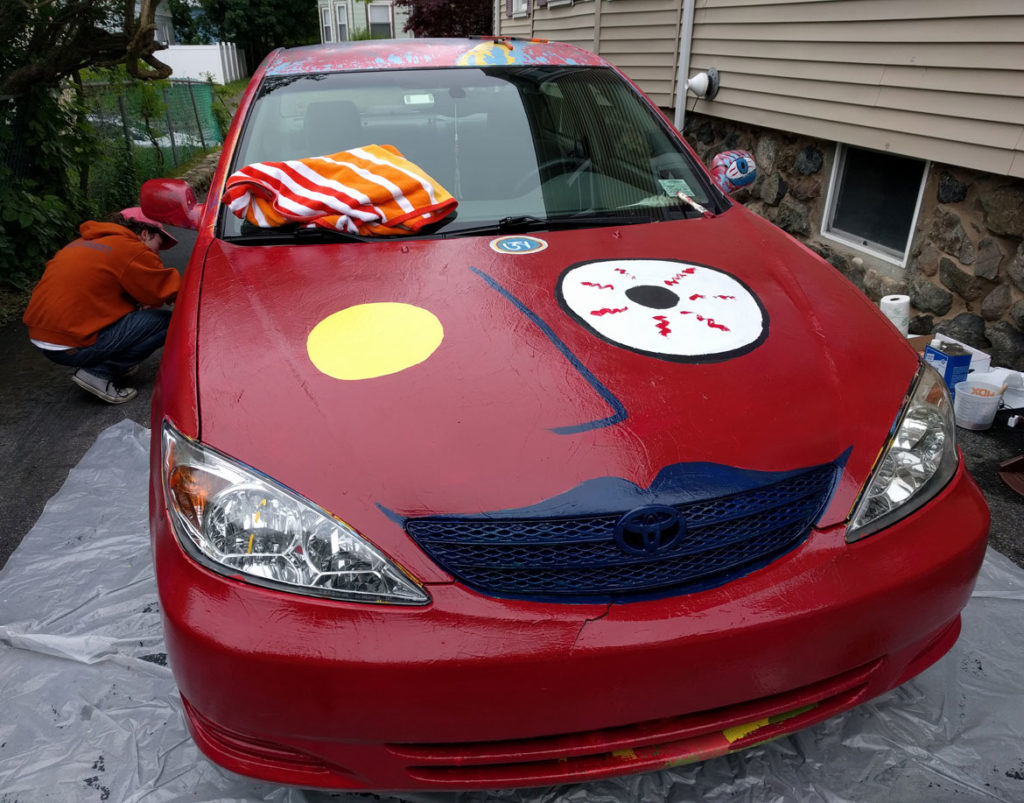 Mark Alston-Follansbee's art car after the 2018 repainting.