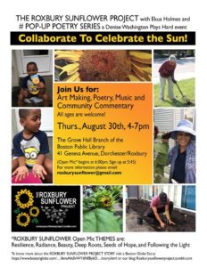 Ekua Holmes's "Celebrate the Sun" party. (Greg Cook)