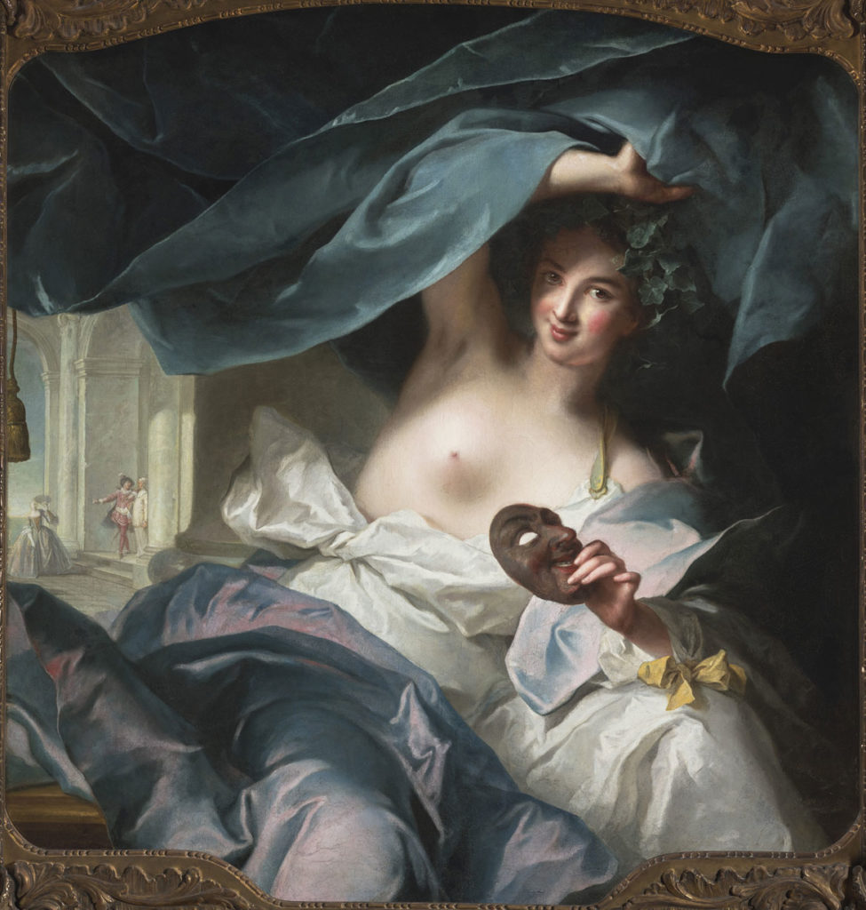 Jean Marc Nattier, "Thalia, Muse of Comedy," 1739, oil on canvas. (Courtesy Museum of Fine Arts, Boston)