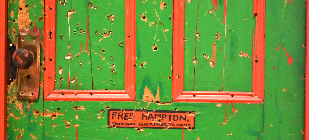 Dana Chandler's “Fred Hampton’s Door 2," 1975.