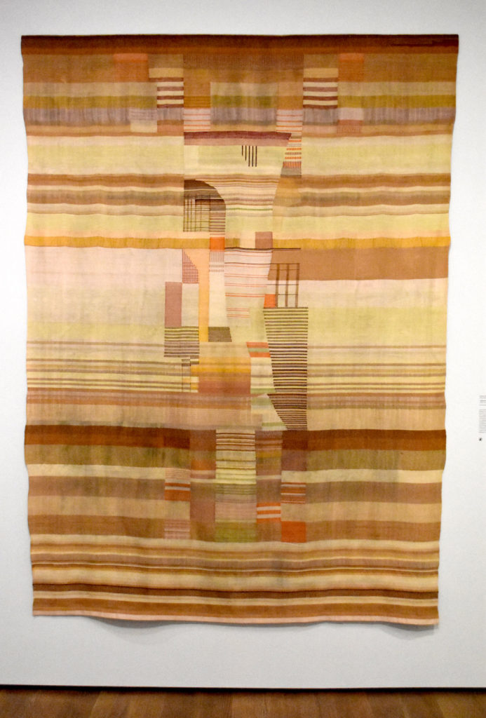 At Harvard Art Museums: Gunta Stölzl, "Tapestry," 1922–23, cotton, wool, and linen fibers. (Greg Cook)