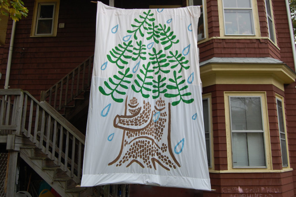 Greg Cook's "Enchanted Forest" banner, 2012. (Greg Cook)