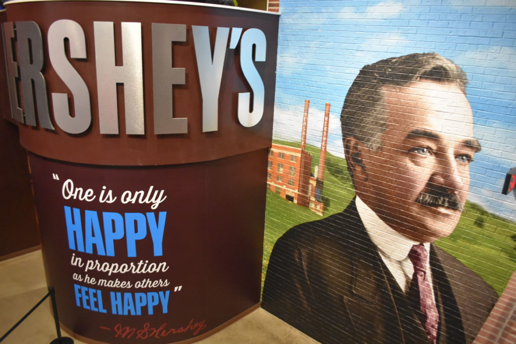 “Hershey’s Chocolate Tour” at Hershey’s Chocolate World, Hershey, Pennsylvania, April 14, 2019. (Greg Cook)