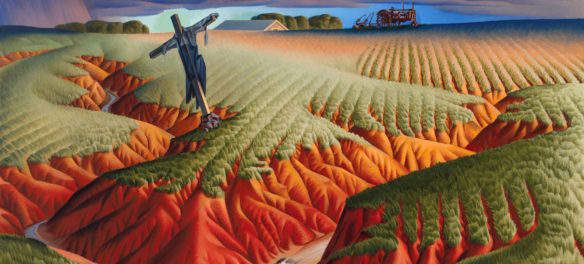 Alexandre Hogue, "Crucified Land", 1939. Oil on canvas. (Courtesy Peabody Essex Museum)