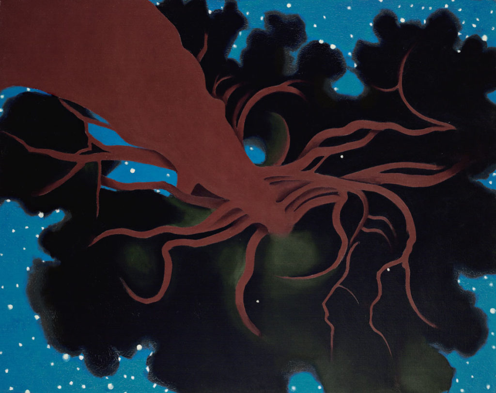 Georgia O’Keeffe, "The Lawrence Tree," 1929. Oil on canvas. (Courtesy Peabody Essex Museum)