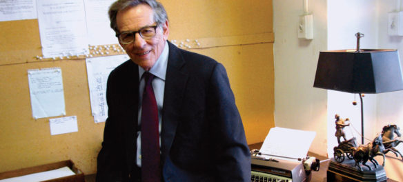 Robert Caro on the cover of his new book "Working." (Courtesy Knopf)