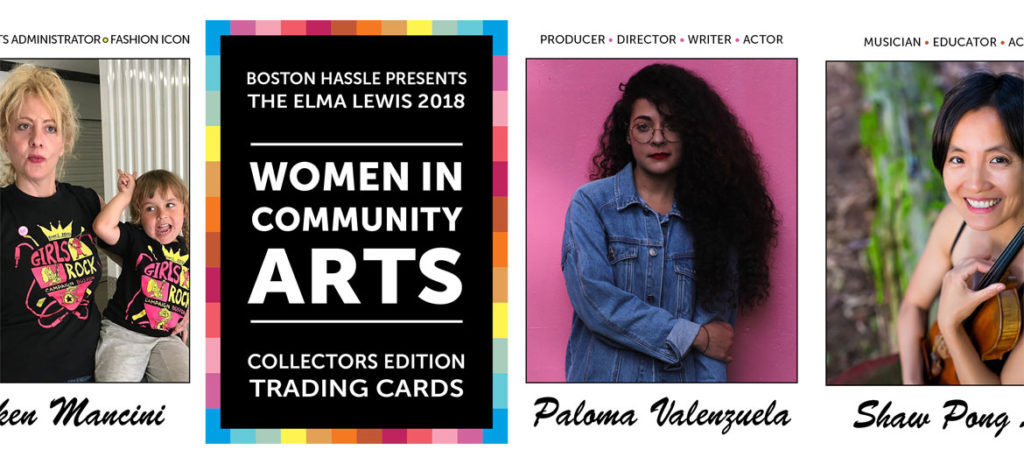 “The Elma Lewis 2018 Women in Community Arts Collectors Edition Trading Cards” set created by Neil Horsky. (Courtesy)