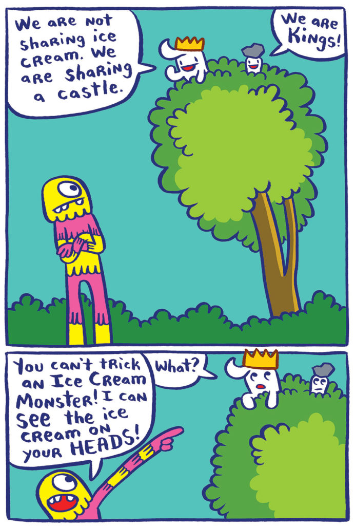 From "Johnny Boo is King!" by James Kochalka. (Top Shelf Productions)